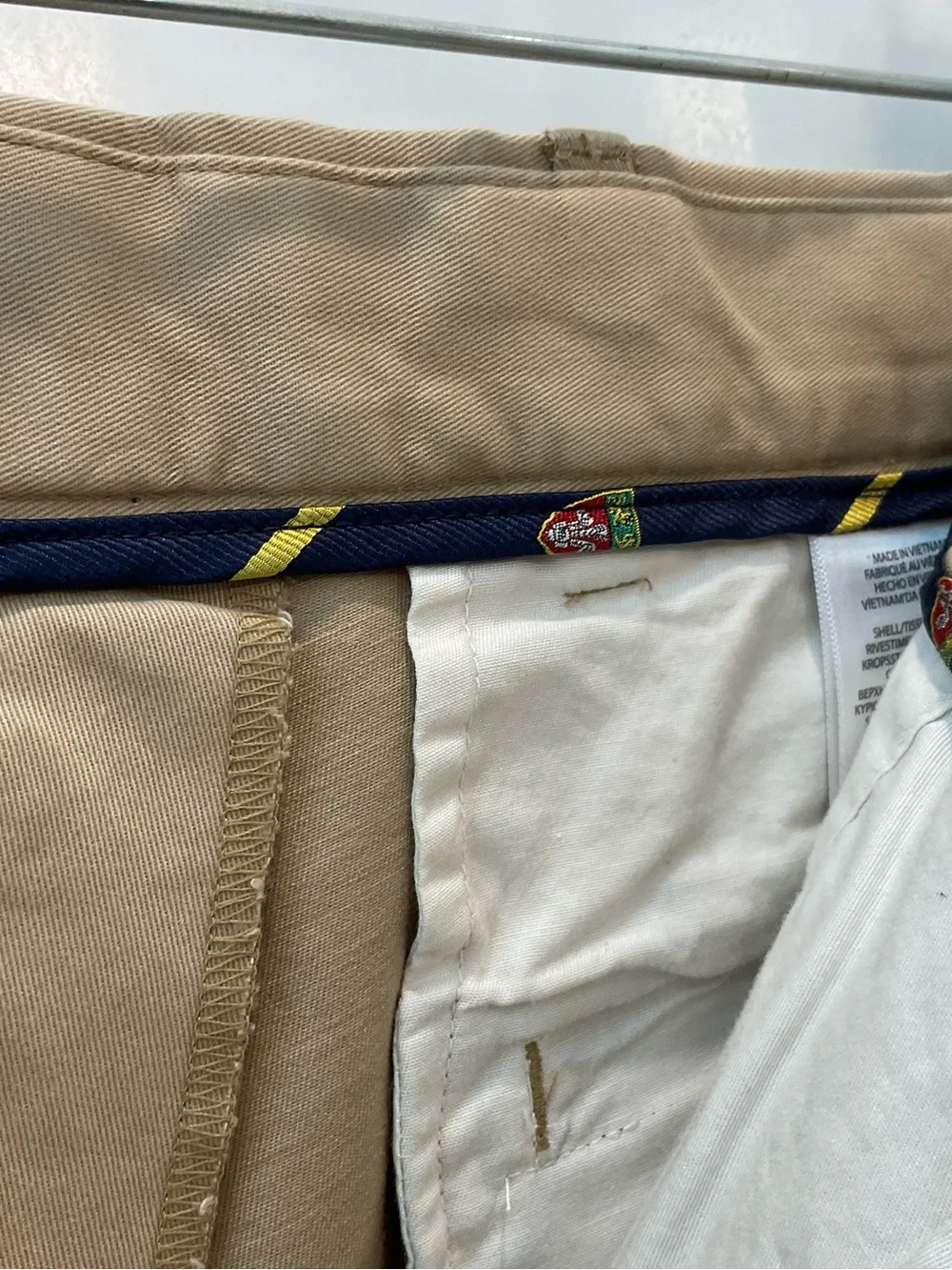 POLO Ralph Lauren KHAKI TAN Stretch Straight Fit Chino Pants size 38-30 T87